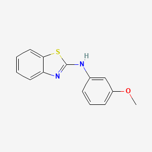 molecular formula C14H12N2OS B1361346 苯并噻唑-2-基-(3-甲氧基-苯基)-胺 CAS No. 216502-43-1
