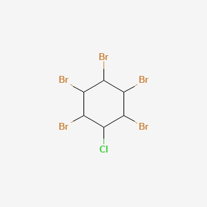 molecular formula C6H6Br5Cl B1361348 1,2,3,4,5-五溴-6-氯环己烷 CAS No. 87-84-3