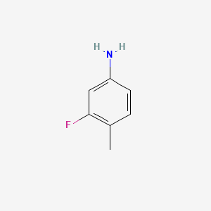 molecular formula C7H8FN B1361354 3-Fluoro-4-methylaniline CAS No. 452-77-7
