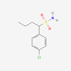molecular formula C10H14ClNO2S B13613561 1-(4-Chlorophenyl)butane-1-sulfonamide 