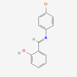 molecular formula C13H10BrNO B1361360 Phenol, o-(p-bromophenylformimidoyl)- CAS No. 886-34-0