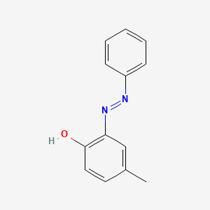 molecular formula C13H12N2O B1361364 2-苯基偶氮-4-甲基苯酚 CAS No. 952-47-6