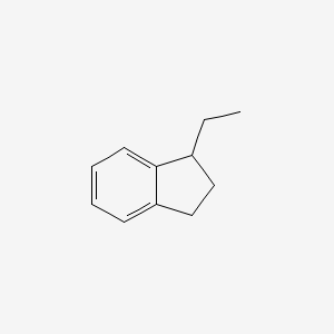 molecular formula C11H14 B1361379 1-Ethylindan CAS No. 4830-99-3