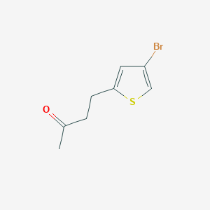 molecular formula C8H9BrOS B13613834 4-(4-Bromothiophen-2-yl)butan-2-one 