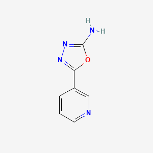 molecular formula C7H6N4O B1361386 5-(Pyridin-3-yl)-1,3,4-oxadiazol-2-amine CAS No. 5711-73-9