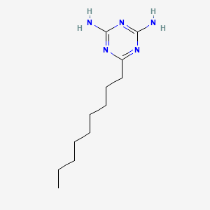 molecular formula C12H23N5 B1361390 6-Nonyl-1,3,5-triazine-2,4-diamine CAS No. 5921-65-3