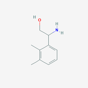 molecular formula C10H15NO B13613956 2-Amino-2-(2,3-dimethylphenyl)ethan-1-ol 