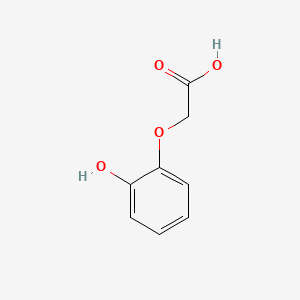 molecular formula C8H8O4 B1361396 2-Hydroxyphenoxyacetic Acid CAS No. 6324-11-4