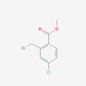 molecular formula C9H8BrClO2 B136140 Methyl 2-(bromomethyl)-4-chlorobenzoate CAS No. 145908-29-8