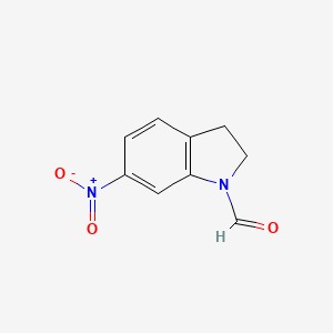 molecular formula C9H8N2O3 B1361402 1-Indolinecarboxaldehyde, 6-nitro- CAS No. 73816-58-7