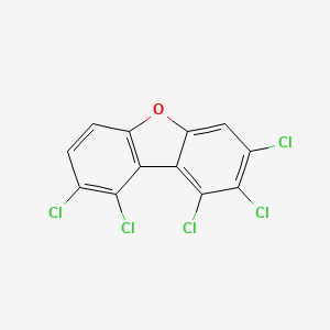 molecular formula C12H3Cl5O B1361404 1,2,3,8,9-Pentachlorodibenzofuran CAS No. 83704-54-5