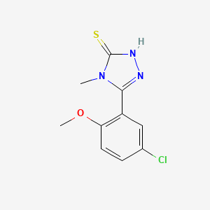 5-(5-chloro-2-methoxyphenyl)-4-methyl-4H-1,2,4-triazole-3-thiol