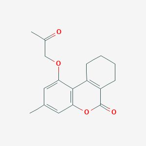 molecular formula C17H18O4 B1361421 3-methyl-1-(2-oxopropoxy)-7,8,9,10-tetrahydro-6H-benzo[c]chromen-6-one CAS No. 307550-58-9