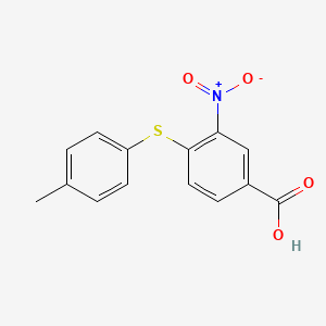 molecular formula C14H11NO4S B1361432 4-[(4-Methylphenyl)thio]-3-nitrobenzoic acid CAS No. 219929-89-2