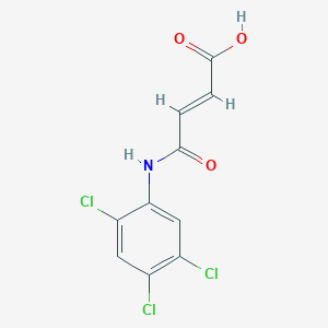 molecular formula C10H6Cl3NO3 B1361433 (E)-4-oxo-4-(2,4,5-trichloroanilino)-2-butenoic acid CAS No. 31460-72-7