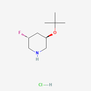 molecular formula C9H19ClFNO B13614344 (3R,5R)-3-(tert-butoxy)-5-fluoropiperidine hydrochloride 