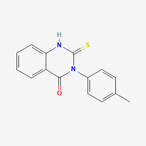 molecular formula C15H12N2OS B1361435 2-Mercapto-3-p-tolyl-3h-quinazolin-4-one CAS No. 37641-50-2