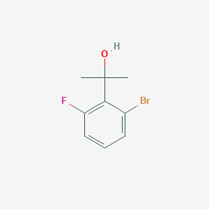 molecular formula C9H10BrFO B13614414 2-(2-Bromo-6-fluorophenyl)propan-2-ol 