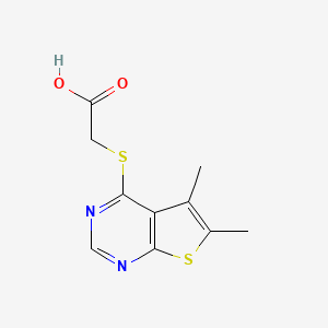 (5,6-Dimethyl-thieno[2,3-d]pyrimidin-4-ylsulfanyl)-acetic acid