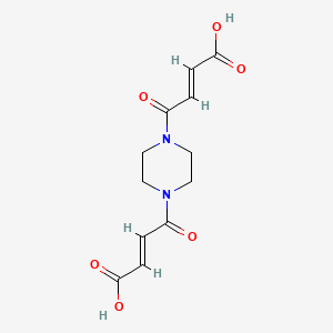4-[4-(3-Carboxy-acryloyl)-piperazin-1-yl]-4-oxo-but-2-enoic acid