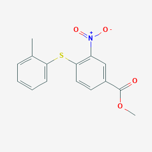 Methyl 4-[(2-methylphenyl)thio]-3-nitrobenzoate