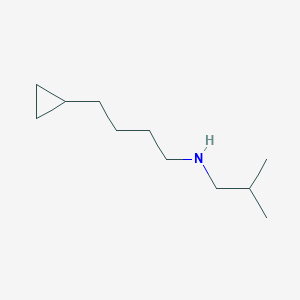 molecular formula C11H23N B13614803 4-Cyclopropyl-N-isobutylbutan-1-amine 