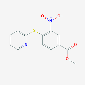 Methyl 3-nitro-4-(pyridin-2-ylthio)benzoate