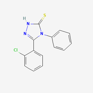 molecular formula C14H10ClN3S B1361483 5-(2-chlorophenyl)-4-phenyl-4H-1,2,4-triazole-3-thiol CAS No. 23711-34-4