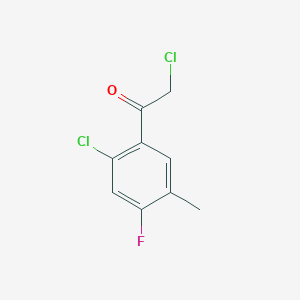 molecular formula C9H7Cl2FO B136149 2-Chloro-1-(2-chloro-4-fluoro-5-methylphenyl)ethanone CAS No. 154258-17-0