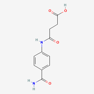 4-(4-Carbamoylanilino)-4-oxobutanoic acid