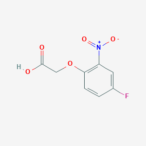 molecular formula C8H6FNO5 B1361498 4-Fluoro-2-nitrophenoxyacetic acid CAS No. 396-15-6