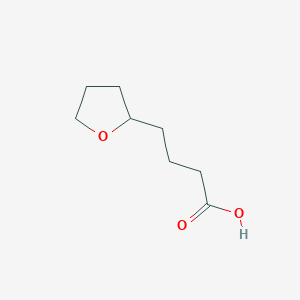 molecular formula C8H14O3 B13614986 4-(Oxolan-2-yl)butanoic acid 