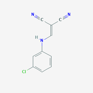 molecular formula C10H6ClN3 B1361501 2-[(3-Chloroanilino)methylidene]propanedinitrile CAS No. 6288-52-4
