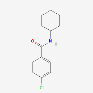 molecular formula C13H16ClNO B1361510 N-CYCLOHEXYL 4-CHLOROBENZAMIDE CAS No. 57707-20-7