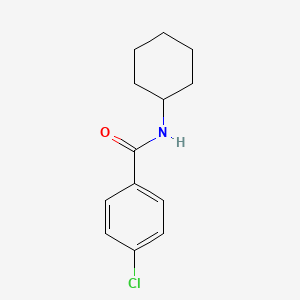 molecular formula C13H16ClNO B1361510 4-chloro-N-cyclohexylbenzamide CAS No. 57707-20-7