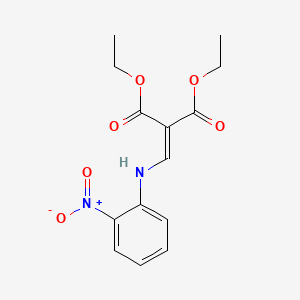 molecular formula C14H16N2O6 B1361515 Diethyl 2-((2-nitrophenylamino)methylene)malonate CAS No. 7255-58-5