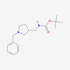 molecular formula C17H26N2O2 B136152 叔丁基((1-苄基吡咯烷-3-基)甲基)氨基甲酸酯 CAS No. 155497-10-2