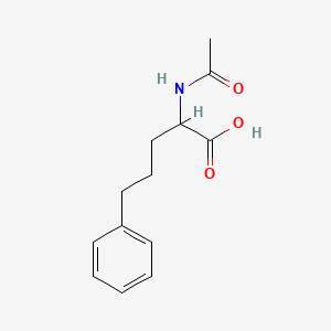 molecular formula C13H17NO3 B1361524 2-Acetamido-5-phenylpentanoic acid CAS No. 5440-44-8