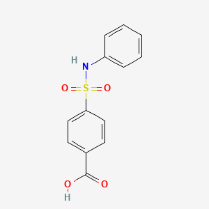molecular formula C13H11NO4S B1361532 4-(Phenylsulfamoyl)benzoic acid CAS No. 6314-72-3