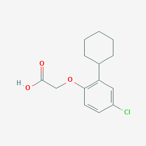 molecular formula C14H17ClO3 B1361540 2-(4-氯-2-环己基苯氧基)乙酸 CAS No. 19774-97-1