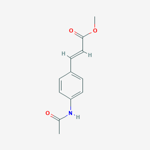 molecular formula C12H13NO3 B13615440 Methyl (e)-3-(4-acetamidophenyl)acrylate 