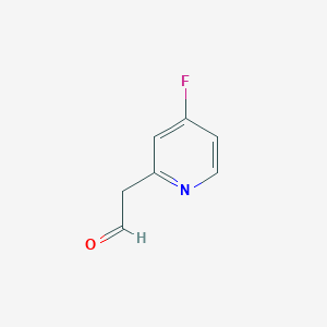 molecular formula C7H6FNO B13615442 2-(4-Fluoropyridin-2-yl)acetaldehyde 
