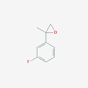 molecular formula C9H9FO B13615530 2-(3-Fluorophenyl)-2-methyloxirane 