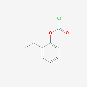 molecular formula C9H9ClO2 B13615532 2-Ethylphenyl chloroformate 