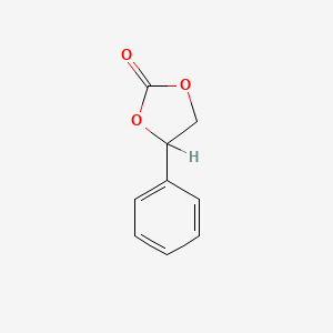 molecular formula C9H8O3 B1361557 1,3-Dioxolan-2-one, 4-phenyl- CAS No. 4427-92-3