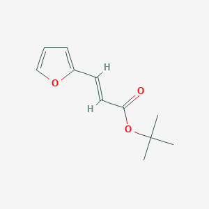molecular formula C11H14O3 B13615597 tert-Butyl (E)-3-(furan-2-yl)acrylate 