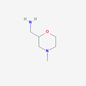 molecular formula C6H14N2O B136156 (4-Methylmorpholin-2-yl)methanamine CAS No. 141814-57-5