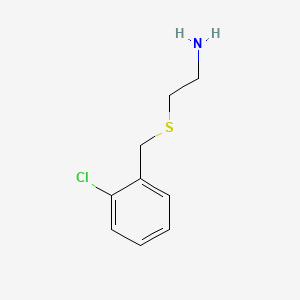 molecular formula C9H12ClNS B1361560 2-[(2-Chlorobenzyl)thio]ethanamine CAS No. 42416-23-9