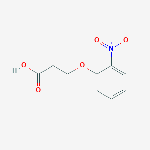 molecular formula C9H9NO5 B1361564 3-(2-硝基苯氧基)丙酸 CAS No. 6336-59-0