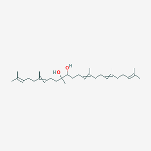 molecular formula C30H52O2 B136157 2,6,10,15,19,23-Hexamethyl-2,6,14,18,22-tetracosapentaene-10,11-diol CAS No. 153650-82-9